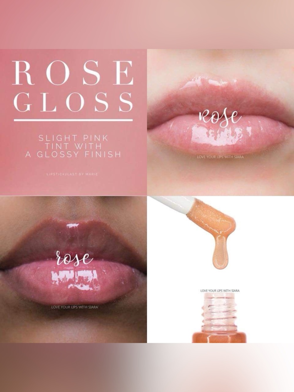 LipSense Rose Gloss – Sheer Pink Shine